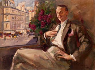 KOROVIN, KONSTANTIN (1861-1939). Portrait of Fedor Chaliapin, signed, inscribed "Paris" and dated 1938