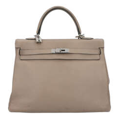 HERMÈS handle bag "KELLY RETOURNEE 35", coll.: 2000 (D in square).