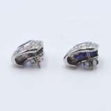 Tanzanite Diamond Stud Earrings - Foto 2