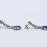 Sapphire Diamond Earrings - Foto 2