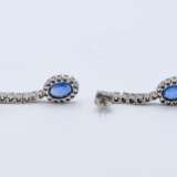 Sapphire Diamond Earrings - Foto 3