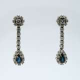 Sapphire Diamond Earrings - фото 1