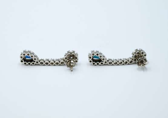 Sapphire Diamond Earrings - фото 3