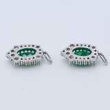 2 Emerald Diamond Pendants - фото 3