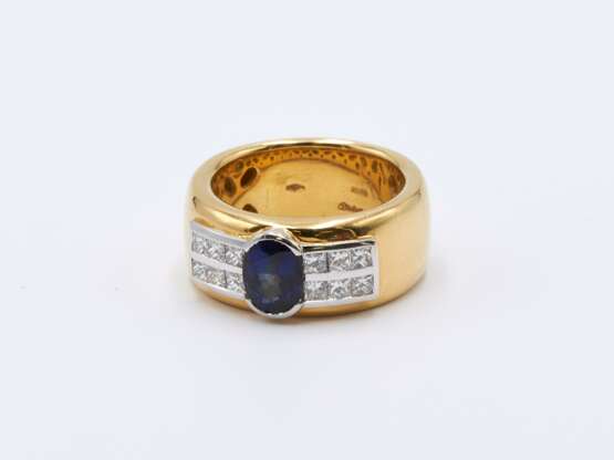 Sapphire Diamond Ring - Foto 1