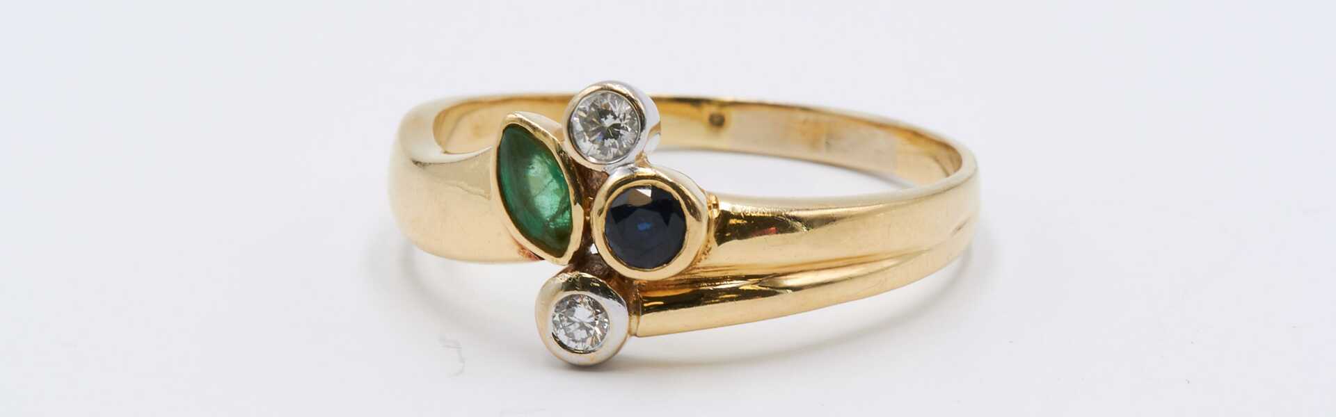 Gemstone Diamond Ring