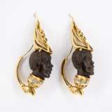 Gemstone-wood earrings - photo 2