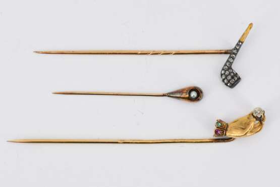 Mixed lot: Three tie pins - Foto 2