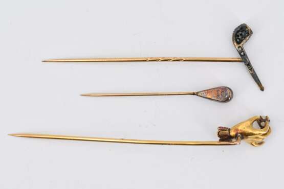 Mixed lot: Three tie pins - Foto 3