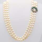 Gemstone Pearl Diamond Necklace - фото 1