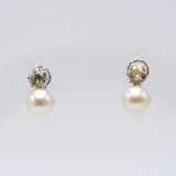 Pearl Diamond Ear Clips - Foto 1