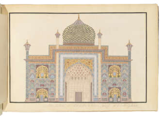 AN ALBUM OF COMPANY SCHOOL PAINTINGS OF MUGHAL MONUMENTS