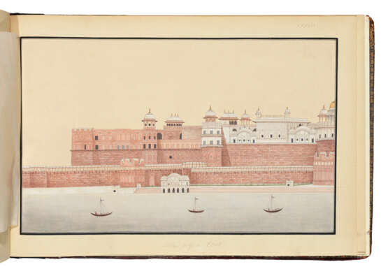 AN ALBUM OF COMPANY SCHOOL PAINTINGS OF MUGHAL MONUMENTS - фото 3