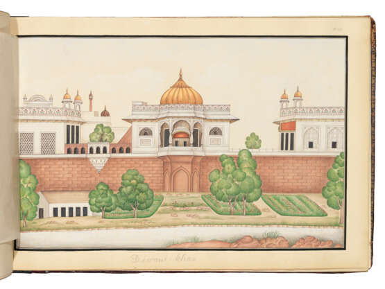 AN ALBUM OF COMPANY SCHOOL PAINTINGS OF MUGHAL MONUMENTS - фото 4