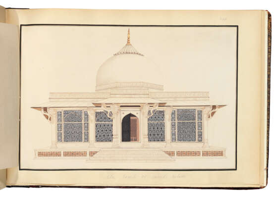 AN ALBUM OF COMPANY SCHOOL PAINTINGS OF MUGHAL MONUMENTS - фото 5