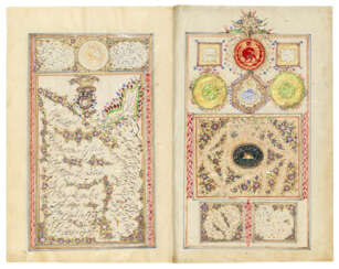 TWO ROYAL CALLIGRAPHIC ALBUMS (MURAQQA&#39;) FROM THE COURT OF NASIR AL-DIN SHAH (r. 1848-96)