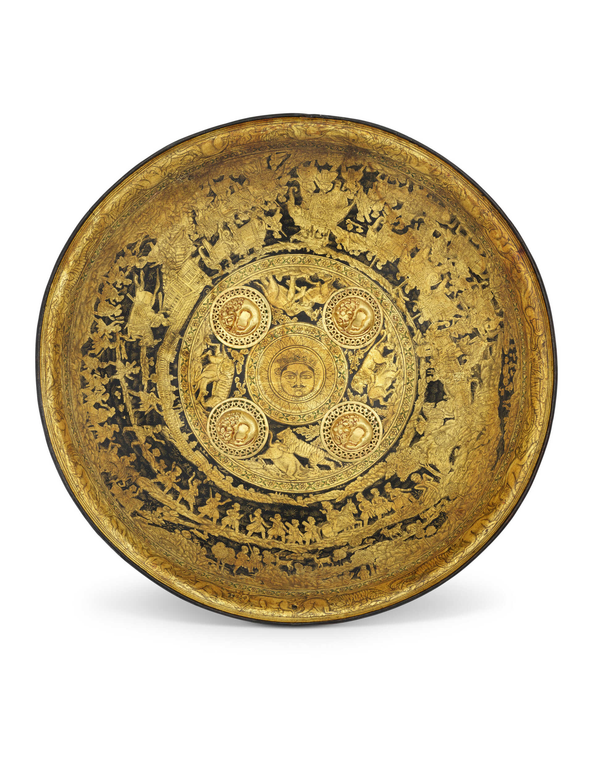 A CEREMONIAL SHIELD (DHAL)