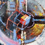 Фрагментация "Масло" Oil painting Abstract art формальная композиция Жлобин 2022 - photo 2