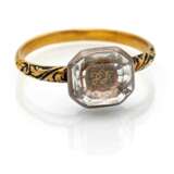 Ring mit Monogramm und Bergkristall - photo 2