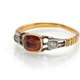 Ring mit orangenem Granat - Foto 1