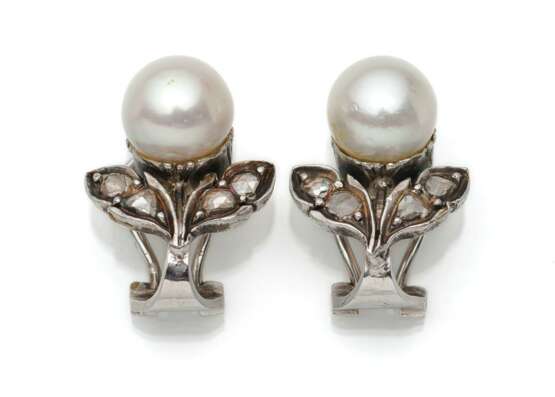 Antike Perlen Brillant Ohrstecker - Foto 1