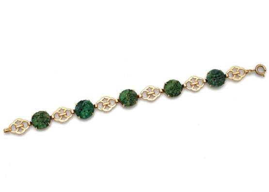 Armband mit Jade-Medaillons - photo 1