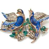 Coro Craft Vintage Brosche "Lovebirds" - Foto 1