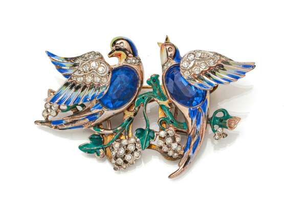 Coro Craft Vintage Brosche "Lovebirds" - photo 1