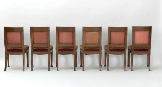 Serie von sechs Empire Stühlen - Foto 4