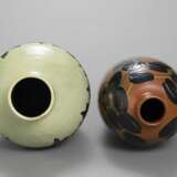 Zwei Majolika-Baluster Vasen - photo 3