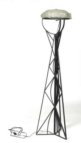 Art-Déco-Stehlampe mit Glasschirm von Sabino Paris - photo 2