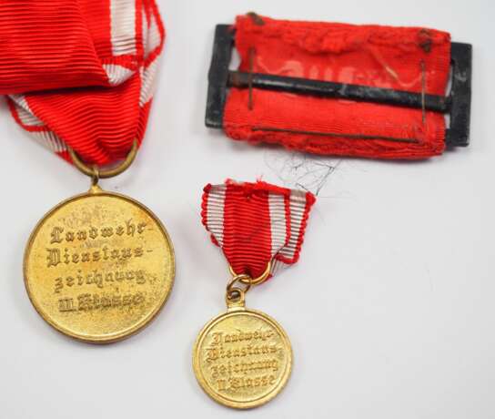 Hessen: Landwehr-Dienstauszeichnung - Schnalle und Medaille. - photo 2