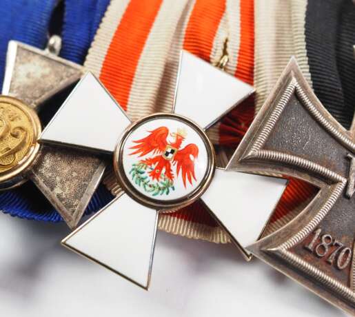 Preussen: Große Frackschnalle eines Veteranen des deutsch-französischen Krieges mit 5 Auszeichnungen. - photo 2