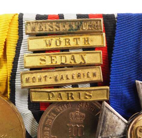Preussen: Große Frackschnalle eines Veteranen des deutsch-französischen Krieges mit 5 Auszeichnungen. - фото 3