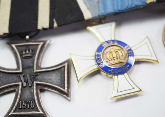 Preussen: Ordenschnalle eines Veteranen des deutsch-französischen Krieges mit 5 Auszeichnungen. - photo 2