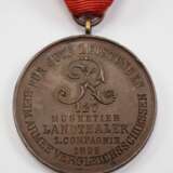 Württemberg: Medaille für Gute Leistungen beim Armee-Vergleichsschiessen des Infanterie-Regiment 127 für einen Musketier der 1. Comp. 1899. - фото 1