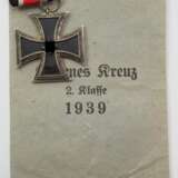 Eisernes Kreuz, 1939, 2. Klasse, in Verleihungstüte. - фото 1