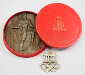 Olympiade 1936, Medaille im Etui.