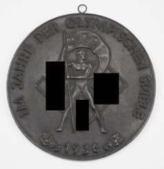 Eisengussmedaille "Im Jahre der Olympischen Spiele 1936".