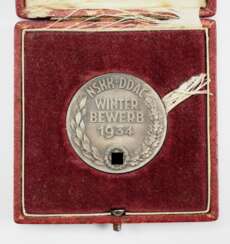 NSKK-DDAC: Winterbewerb 1934 Plakette, im Etui.