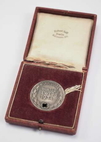 NSKK-DDAC: Winterbewerb 1934 Plakette, im Etui. - photo 2