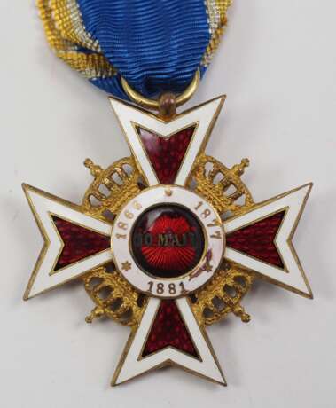 Rumänien: Orden der Krone von Rumänien, 2. Modell (1932-1947), Offizierskreuz. - Foto 3