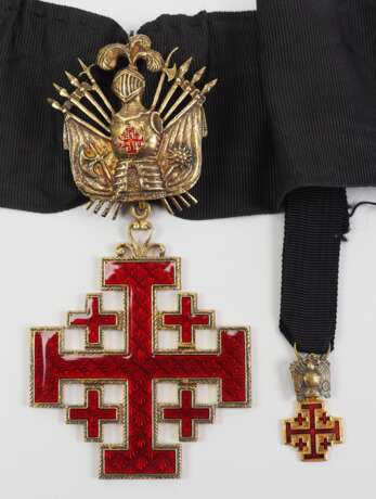 Vatikan: Ritterorden vom heiligen Grab zu Jerusalem, 4. Modell (seit 1904), Komtur Dekoration, mit Waffentrophäe. - Foto 1