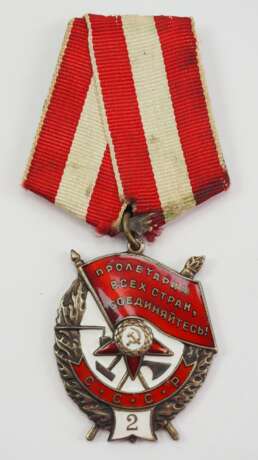 Sowjetunion: Orden des Roten Banners, 4. Modell, 2. Verleihung. - photo 1
