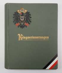 Deutsches Reich: Fotoalbum / Schmuckalbum "Kriegserinnerungen".
