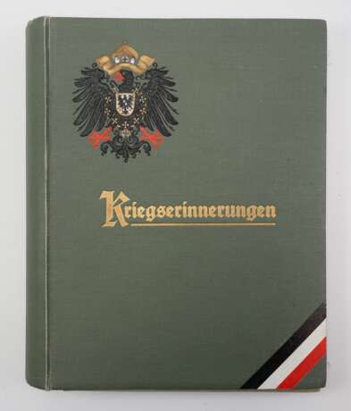 Deutsches Reich: Fotoalbum / Schmuckalbum "Kriegserinnerungen". - Foto 1