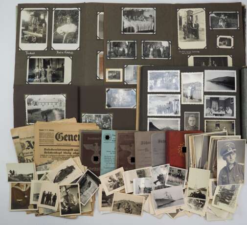 Wehrmacht: Lot Fotos und Dokumente. - Foto 1
