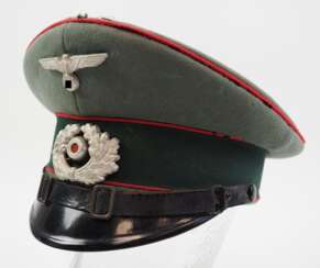 Wehrmacht: Schirmmütze für Unteroffiziere und Mannschaften der Artillerie.