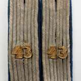 Wehrmacht: Paar Schulterstücke für einen Leutnant in der Sanitäts-Kompanie 43. - Foto 1
