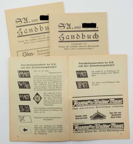 SA und SS Handbuch - 3 Exemplare. - Foto 1